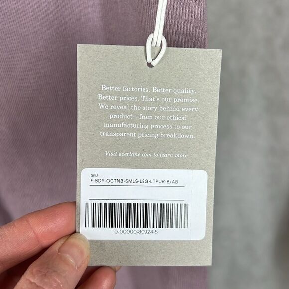 Everlane Purple Dusty Lavender Knit The Seamless Leggings Size XL/XXL NWT - Picture 4 of 5
